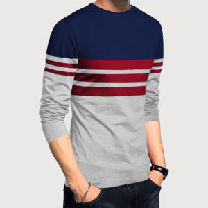 T-shirt formel en satin 100 % coton de haute qualité pour homme, à manches courtes, haute visibilité, séchage rapide, tricoté, coupe classique, col ras du cou - Product Image 2