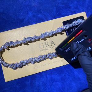 <b>Infinity</b> Bling <b>Gold</b> Plated Cuban Chain <b>Necklace</b> 925 Silver Moissanite Diamond Hip Hop Jewelry Party Wear Gift - Product Image 5