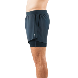 Pantalones Cortos Deportivos 2 en 1 para Hombre, con Forro de Compresión Integrado, Secado Rápido, Ligeros, para Gimnasio, Running, Fitness, Venta al Por Mayor OEM - Product Image 2