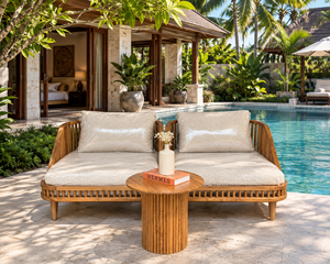 Sillón de Jardín de Madera con Cojines, Asiento de Exterior para Patio, Piscina o Villa - Product Image 4