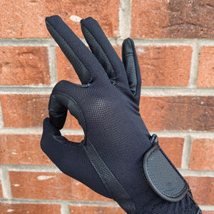 Gants d'équitation en cuir sur mesure faciles à porter pour hommes - Durables, antidérapants et imperméables, logo, couleur et taille personnalisés - Product Image 4