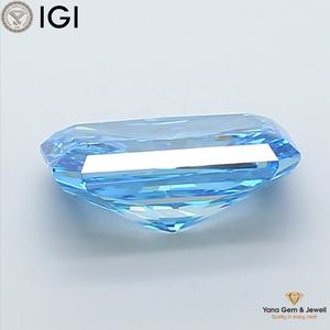 Diamante Cultivado en Laboratorio con Certificado IGI, 4.00 Quilates, Corte Radiante, Claridad VS2, Color Azul Intenso, Ideal para Joyería Fina - Product Image 5