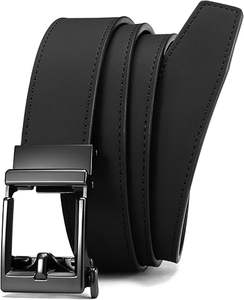 Cinturón de Cuero Genuino para Hombre, Estilo Clásico Vintage, Formal, Trenzado, Reversible, Duradero, de 3.5 cm de Ancho - Fabricante - Product Image 4