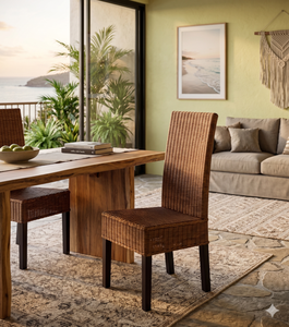 Wholesale Natural Rattan <b>Dining</b> <b>Chair</b> Modern High Back Wicker <b>Chairs</b> For Restaurant Hotel Home Furniture Handwoven Side <b>Chair</b> - Product Image 2