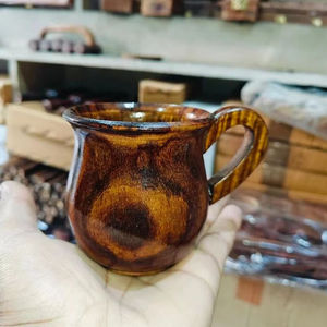 Mug à café en bois écologique ArtisanVibe - Tasse réutilisable à double paroi isolée pour boissons chaudes - Cadeau d'affaires - Product Image 1