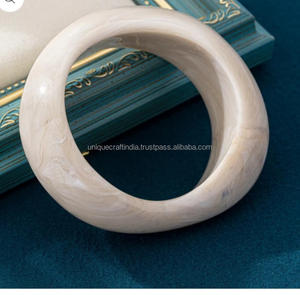 Brazaletes de Mujer de Primera Calidad Hechos a Mano con Resina con Infusión de Naturaleza, Patrones Coloridos Únicos, Piedra Principal de Diamante, Regalos al por Mayor - Product Image 5