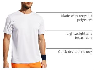 เสื้อยืดโพลีเอสเตอร์เนื้อหนา ทรงโอเวอร์ไซส์ สกรีนลายกราฟิกตามสั่ง สไตล์สตรีทแวร์ ไหล่ตก เสื้อผ้า unisex สำหรับทีมฝึกซ้อม - Product Image 6