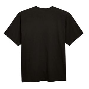 เสื้อยืดผู้ชายทรงหลวม สีดำ ผ้าฝ้ายเนื้อนุ่ม คอกลม แขนสั้น เรียบง่าย สวมใส่สบาย แฟชั่นสำหรับทุกวัน - Product Image 2