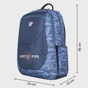 กระเป๋าเป้สะพายหลังสำหรับใส่แล็ปท็อป Arctic Fox Samurai Dark Denim - กระเป๋าคอมพิวเตอร์กันน้ำแบบ Oxford พร้อมพอร์ต USB สำหรับการเดินทางและสำนักงาน - Product Image 6