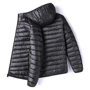 2025 Men's New Duck Super Light Hooded Feather Coat Lightweight Thermal <b>Jacket</b> Zipper Closure Formal Camouflage for Spring - Product Image 4