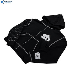 เสื้อฮู้ดซิปโอเวอร์ไซส์ ยูนิเซ็กซ์ ผ้าฝ้ายฟลีซ 100% สตรีทแวร์ฤดูหนาว รับสกรีนโลโก้ - Product Image 4