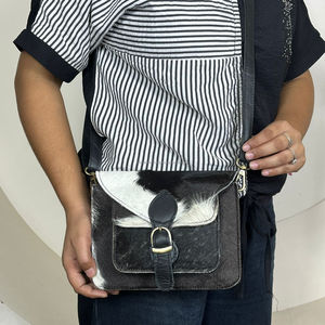 Nouveau sac à bandoulière élégant en cuir de vachette véritable de concepteur occidental sac à main cheveux sur la peau vente chaude femmes multi-usages sac à main à bandoulière - Product Image 4