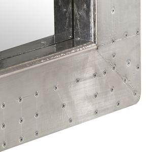 Aviator 19,7 x 19,7 pouces, incrustations décoratives en métal argenté miroir pour miroirs de salle de bain - Product Image 6