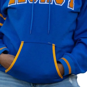 Sudadera con Capucha de Forro Polar Casual de la Hermandad Blue Gold Legacy para Estudiantes Universitarios, Vida Griega - Diseño Casual con Personajes para Invierno/Otoño - Product Image 5