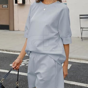 Beautiful 2026 <b>Women</b> Summer <b>Shorts</b> Set Modern Two Piece <b>Short</b> <b>Suit</b> With Comfortable Top Matching <b>Shorts</b> And Summer Ready Style - Product Image 3