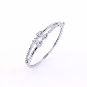 Round Moissanite Diamond Bracelet for Women and Men, Mix Cut Diamond Bracelet For Wedding, Yellow Gold moissanite Bracelet - Product Image 3