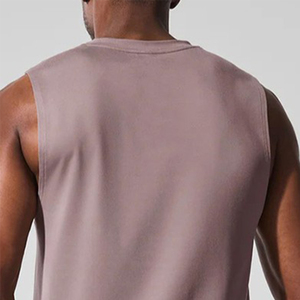Men's Lightweight <b>Plus</b> <b>Size</b> Sleeveless Breathable Knitted 100% Polyester Four-Way Stretch Sports Vest Training Workout <b>Top</b> Tank - Product Image 6