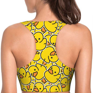 Soutien-gorge de sport respirant sans coutures en nylon 100% de haute qualité, à maintien élevé, avec coussinets amovibles, idéal pour la gym, le fitness, le yoga et les entraînements, à une épaule - Product Image 4
