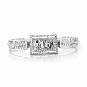 925 Sterling Silver Vintage Butterfly Diamond <b>Bracelet</b> Multi Row Romantic Designer Bangle Women Wedding Party Gift - Product Image 1