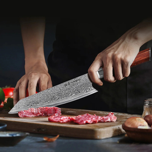 Cuchillo de Chef Kiritsuke de Acero Damasco de 67 Capas, Forjado a Mano, Alto Contenido de Carbono, Cuchillo de Cocina Japonés Profesional, Afilado para Rebanar y Picar - Product Image 4