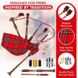 Baguettes à dixets Highland en bois de rose, design couleurs unies personnalisées par Scottish Kilts / Meilleures ventes 2026, haute qualité, prix compétitif - Product Image 4