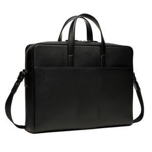 Genuine Leather <b>Briefcase</b> Unisex Business <b>Bag</b> with <b>Laptop</b> Compartment Multiple Pockets Secure Closure and Carry Handle - Product Image 2