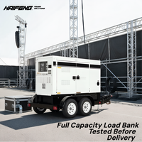 Groupe électrogène diesel portable 15KW 30KW 40KW - Type silencieux Démarrage automatique pour moteur ATS 220V 50/60Hz sur roues