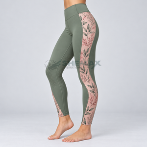 Pantalones de equitación para mujer hechos con tela ligera, paneles flexibles y un ajuste de soporte para mayor comodidad. - Product Image 3