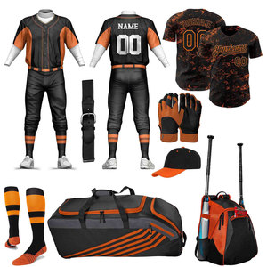 Premium Fit Stretch Fabric Sportswear Baseball Kit High Durability Outdoor Game Kit Customized Logo Printed Kit Baseball Kit - Product Image 4