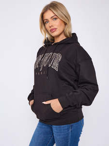 Personalized DTG Women's Graphic Hoodie Polyester/Cotton Casual Style Pullover <b>Custom</b> Print Streetwear Hooded Top Fashion Wear - Product Image 3