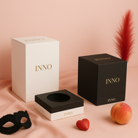 Boîte cadeau rigide haut de gamme avec insert en EVA pour l'emballage de cosmétiques, de parfums et de bougies |   Boîte personnalisée avec couvercle et base (réutilisable)