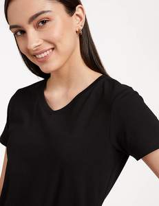 Camisetas con tu diseño, camisetas transpirables para mujer, camisetas cortas al por mayor, camisetas de algodón en blanco para mujer, informales - Product Image 4