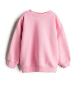 Sweat-shirt en molleton de coton personnalisé pour enfants, pull uni à col rond pour bébés garçons et filles, sweat-shirts d'hiver - Product Image 2