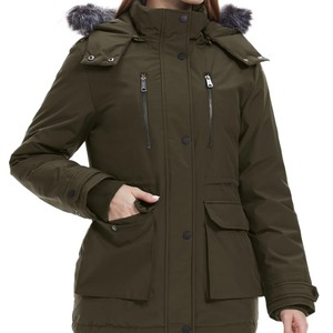 Custom Logo Outdoor Women's Parka <b>Coat</b> Jacket New Arrival Windbreaker Ladies Hooded Long Stylish Women's Parkas Jackets - Product Image 2