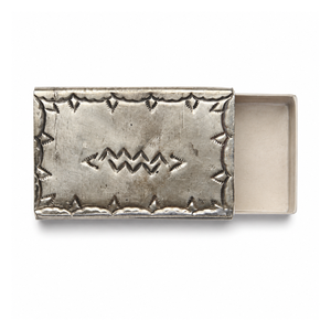 Vintage Silver Metal brass <b>Matchbox</b> Holder Handmade Decorative Match Case Rustic Home Decor Accessory for Candles Fireplace Use - Product Image 1