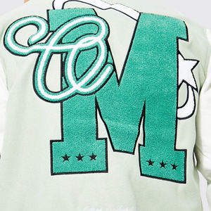 เสื้อแจ็คเก็ตวาร์ซิตี้บุรุษคุณภาพสูงปักลายตามสั่ง แขนหนัง โลโก้ด้านหน้า ระบายอากาศได้ดีและแห้งเร็ว - Product Image 4