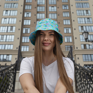 Wholesale Custom Cotton Bucket Hat Winter Fashion Printing with Cartoon Pattern and Embroidered Logo for Daily Use - Product Image 4