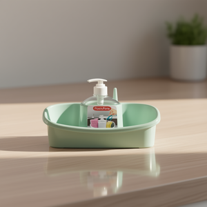 Scatola portaoggetti PlasticForte con dispenser per disinfettante mani, organizer da cucina, design minimalista, multifunzione, autoportante - Product Image 3