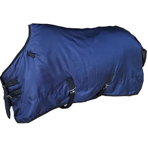 Couverture d'extérieur imperméable pour cheval 1800D, 71 pouces x 135 cm, avec enveloppe ventrale, motif écossais - Product Image 1