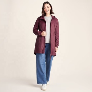 <b>Women's</b> <b>Packable</b> Woven Bomber Rain <b>Jacket</b> Hooded Waterproof Zip-Up Outdoor Travel Windproof Fashion - Product Image 5