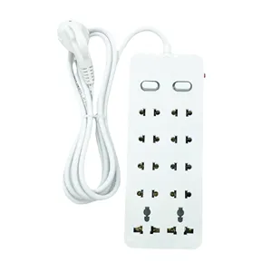 Extension Sockets Plugs and Socket High Voltage 10ST OMINSU 2500W 2 Universal 8 Two Pin Socket with 2 Switches