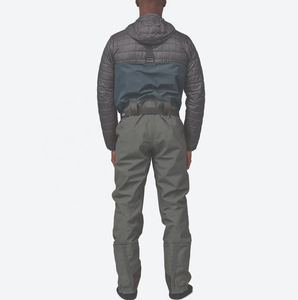Waders de pêche et de chasse unisexe coupe-vent en softshell camouflage, isolés, respirants, avec bottes intégrées, hauteur poitrine, blanc, 1600 - Product Image 3