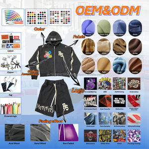 Sudaderas con capucha de gran tamaño desgastadas con costuras Vintage de 500Gsm personalizadas para hombre, Jersey cuadrado Unisex, corte de invierno, cosido, piedra recortada, lavado ácido - Product Image 2