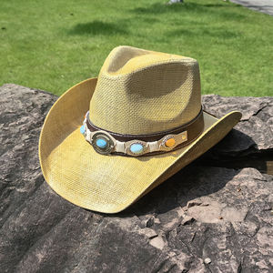 Sombrero Vaquero Occidental Clásico de Fieltro con Ala Ancha y Logotipo Personalizado, con Cinturón Personalizado para Viajes, Fiestas y Uso al Aire Libre, Unisex, para las Cuatro Estaciones - Product Image 5