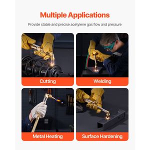 Set di Torce per Saldatura 14 Pezzi, Portatile, Ossigeno-Acetilene, per Brasatura, 177 Lungo, Doppio Tubo in Rame - Product Image 2