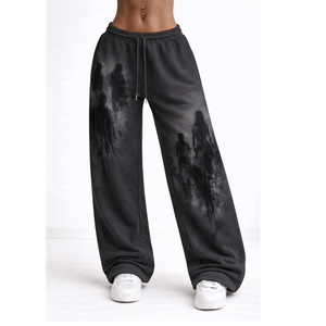 Pantalones deportivos para mujer, material de felpa cómodo, corte relajado, ideales para entrenamiento físico, uso casual y descanso. - Product Image 5