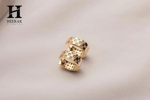 Custom 925 Sterling <b>Silver</b> Checkerboard Earrings Elegant Wide Gold Plated Grid Mosaic Diamond Huggie Hoops Wholesale - Product Image 5