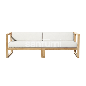 Conjunto de Banco de Jardín de Dos Plazas de Estilo Moderno, Cómodo con Cojín, Conjunto de Sofá de Jardín, Precio al por Mayor - Product Image 3