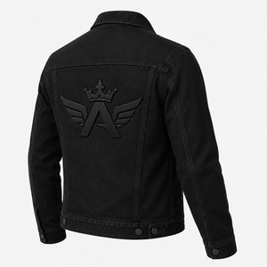 Chaqueta de Mezclilla para Hombre, Chaqueta de Moda Profesional, Diseñada con Tela de Mezclilla Lavada Resistente, Corte Relajado - Product Image 4