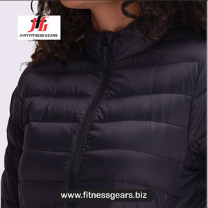 Women <b>Quilted</b> Puffer Jacket Full Sleeve Stand Collar Winter Solid Color Polyester <b>Wadding</b> Zipper Closure - Product Image 2